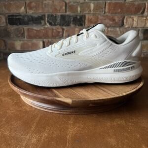 Brooks Adrenaline GTS 24 Supportive Mens 13 White Cream Running Shoes Sneakers